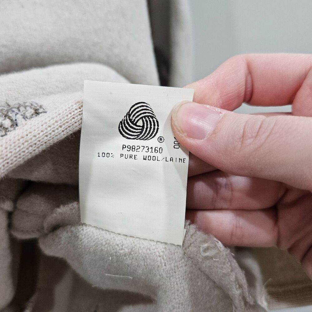 Vintage Geiger Embroidered Boiled Wool Jacket 50 Gray Quiet Luxury Made Austria - Picture 6 of 12